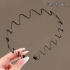 Diadema Negra Especial para Lavado Facial con Dientes y Calavera Alta, Clip para el Cabello Antideslizante que No se Cae, Accesorios para el Cabello