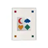 Espejo de Arte Dopamina Cortado en Papel Bauhaus Vintage Pintura Decorativa para Sala de Estar Fondo de Sofá Gabinete Lateral Espejo Colgante Pintura