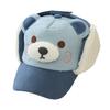 Chapéu Lei Feng Infantil Fofo de Inverno Orelha de Urso Cartoon Proteção Auricular Boné de Beisebol Quente para Meninos e Meninas Chapéu de Aba Espessado Recheado