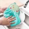 Toalha de Mão em Tecido Fleece de Coral, Toalha de Limpeza de Cozinha para Pendurar, Toalha de Limpeza Espessa, Toalha Publicitária para Presente, Toalha de Mão para Pendurar
