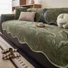 Cojín de sofá único estilo retro 2026 modelo nuevo chenilla para todas las estaciones cojín de asiento universal engrosado resistente al desgaste antideslizante tela de funda para sofá