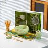 Juego de Té Matcha Tazón con Pico Juego de Herramientas Matcha Caja de Regalo Cerámica Transfronteriza Japonesa Juego de Té Morado Baibenli