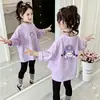 Camiseta de Manga Larga para Niña, Nueva Moda Primavera 2026, Top 100% Algodón para Niña Pequeña, Camiseta Básica para Niños, Atuendo de Primavera