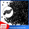 Partículas de pvc preto material de volante de injeção macia 70 graus comum Proteção Ambiental alto brilho