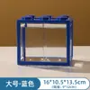 Contenedor de Bloque de Construcción Acrílico en Forma de Caja para Acuario, Pequeño Paisaje Micro de Alta Transparencia para Escritorio de Oficina o Sala de Estar, Decoración Creativa, Apilable