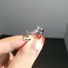 Anillo Creativo Tres en Uno de Corona para Mujer, Versátil Combinación de Tres Piezas Corona de Flores Ajustable Anillo de Diamantes Apilable Regalo