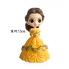 Decoración de Pastel de Cumpleaños de Dibujos Animados Blancanieves Sirena de Hielo Alicia Escena Figura para Hornear