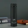 Nueva taza de agua de acero inoxidable aislada, portátil, recta, para negocios, de alto valor estético, con acabado mate, personalizable con logo