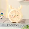 Reloj despertador con diseño de astas, color caramelo, silencioso, con luz, para estudiantes, Wen Chuang, especial, pequeño, directo de fábrica