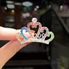 Tiara de Coroa Presilha de Cabelo Infantil Coroa de Princesa Presilha Fofa para Meninas Pequenas Meninas Bebês Acessório de Cabelo de Aniversário Presilha