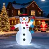 Ornamentos de Modelo de Boneco de Neve Inflável de Natal de 1,2m com Luz LED Iluminada para Decorações de Festival em Pátio Externo e Gramado