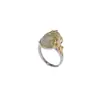 Anillo Yiluyin de Plata de Ley S925 Chapado en Oro con Jade Natural Hetian y Diseño de Pez Koi en Estilo Chino Nuevo