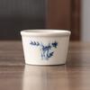 Taza de Cata de Té de Gama Alta, Taza de Maestro, Cerámica Kung Fu Té de Llanta de Hierro, Taza Cónica de Uso Personal, Boca Abierta, Adecuada para Tazas Pequeñas