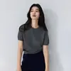 Conjunto Casual de Dos Piezas~Cárdigan de Cachemira + Chaleco de Punto de Manga Corta para Mujer Ropa de Abrigo Ropa de Punto Capa Interior Top