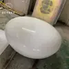 Banqueta de Fibra de Vidro com Aparência de Pedra e Pedras para Shoppings, Parques ao Ar Livre, Assento Oval Criativo Artístico para Lazer