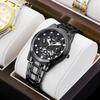 Reloj de pulsera para hombre directo de fábrica, personalidad, tendencia duradera, nuevo, moderno, negro, resistente al agua, luminoso, equipo para caballeros.