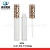 Tubo Cilíndrico de 6ml para Gloss Labial com Estampa de Leopardo, Material de Embalagem para Tubo Redondo de Gloss Labial, Tubo Vazio Transparente para Gloss Labial, Frasco Vazio para Gloss Labial