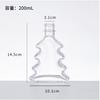 Garrafa de Vidro de Alto Valor de Cor Aromaterapia Árvore de Natal Criativa Boca de Rosca Garrafa de Aromaterapia Rattan Decoração de Casa Vidro Transparente Vazia