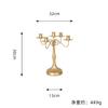 [Desmontable y Ensamblable] Candelabro Romántico Escandinavo Decoración de Mesa Adorno de Candelabro Casual para el Hogar