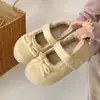 Sapatos de algodão estilo Birkenstock, com plataforma, que aumentam a altura, para mulheres, nova coleção inverno 2026, projetados para uso externo, quentes e com estilo Mary Jane e forro felpudo