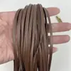 Ribete de Cuero Sintético con Tiras de Fileteado, Tiras Plegadas Prensadas para Accesorios de Ropa, Textiles del Hogar, Disfraces Tradicionales, Tiras Delgadas de Cuero Decorativas