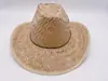 Sombrero de paja natural saludable tejido a mano de verano sombrero de sol de viaje de paja