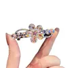 Accesorios para el Cabello Coreanos Pinza de Resorte Flor de Pedrería Pasador Pinza para Flequillo Pinza para Cola de Caballo Pinza Versátil para la Parte Trasera de la Cabeza