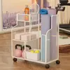 Cesta de Armazenamento para Tapete de Yoga Equipamento de Fitness Móvel Artefato de Armazenamento de Raquetes Rack de Armazenamento para Espaços Vazios de Equipamentos Esportivos Doméstico