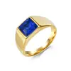 Anel de Aço Titânio com Pedra de Vidro Lapidada em Forma de Diamante, Venda Quente Europeia e Americana, Joia de Mão de Aço Inoxidável da Moda Personalizada
