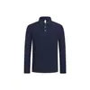 Camiseta polo deportiva nueva de venta caliente transfronteriza, personalizable, secado rápido, suave, alta elasticidad, cálida, de manga larga para deportes y fitness