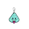 Llavero de PVC de caca de dibujos animados, llavero con forma de langosta, accesorio para mochila, pequeño regalo creativo y lindo, llavero novedoso