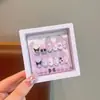 Lindas Pegatinas de Uñas Artísticas para Niños, Pegatinas de Uñas de Niña de Dibujos Animados de Celebridad de Internet, Parches 3D Desmontables para Uñas para Niñas Pequeñas