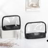 Bolsa Cosmética de PVC Venta al Por Mayor Fabricante de Bolsa de Aseo Transparente Venta al Por Mayor al Contado Logotipo Personalizado Gran Capacidad Impermeable Bolsa de Cosméticos de PU