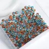 10mm Contas de Vidro Gradiente Duas Cores Contas Redondas Feito à Mão Pulseira DIY Pulseira Colar Contas Soltas Material para Joias Contas de Vidro