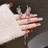 Asas de Anjo Design Doce Vento Frio Metal-free Ear Holes Skinny Wings Butterfly Tassel Ear Clip Joias
