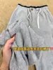 Altamente recomendado! Calça de moletom quente forrada com fleece cinza para mulheres, novo estilo de inverno, calça casual de cintura com cordão, perna larga, corte curvo