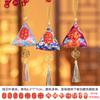 Festival de Mitad de Otoño Bolsita sin Coser Triángulo Ajenjo Zongzi Bolsa Aromática Rellena a Mano Bolsa de Especias Colgante para Coche Adorno Regalo
