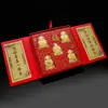 Fortuna de Lámina Dorada, Longevidad, Prosperidad, Riqueza, Adornos de los Cinco Dioses de la Riqueza, Regalos de Venta para la Conferencia de Seguro de las Cinco Bendiciones, Fabricantes Mayoristas Transfronterizos
