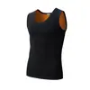Invierno Terciopelo Dorado Vellón Doble Cara Más Terciopelo Engrosado Cálido Chaleco Camiseta sin Mangas para Hombre Algodón Juvenil Ajustado Ropa Interior Talla Extra Chaleco