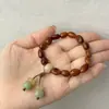 Pulsera de Semillas de Jaboncillo para Riqueza y Prosperidad, Fruto de Planta Natural de Semilla de Bodhi, Artículo de Nicho Original Hecho a Mano, Adecuado para Jugar y Usar