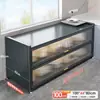 Cortina para Puerta de Gabinete para Ocultar Desorden, Cubierta para Gabinete de Cocina, Gabinete para Zapatero, Cortina a Prueba de Polvo para Armario, Gabinete sin Taladro