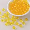 Contas redondas transparentes coloridas de plástico com furo reto em cores de doce, contas soltas para correntes de celular DIY, pulseiras e acessórios de joalheria atacado