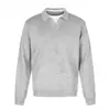 Suéter de Tricô Solto Yidao Vintage 2026 Outono Novo Estilo Japonês Tendência Gola Gaivota Falso Duas Peças Patchwork para Homens