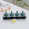 Botella de Perfume, Recipiente para Aceites Esenciales, Cuenco para Aceites Esenciales, Botella de Aceite Esencial con Forma de Hoja, Bandeja de Madera, Herramientas de Masaje para Spa, para Uso en Salones de Belleza