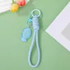 Novo Cordão de Celular Pequeno Peixe Transparente Chaveiro de Miçangas Perler DIY Corda Trançada Anti-perda Decoração de Embalagem de Bolsa Ornamento