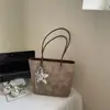 Bolso Tote Estampado de Moda para Mujer 2025 Nuevo Gran Capacidad Textura Simple Bolso de Hombro Bolso Casual para el Trabajo y el Viaje