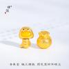 Pu Zuo Jiu no se decolora oro arena accesorios DIY la bolsa de la suerte de la serpiente del zodiaco de este año pez koi serpiente que se mueve a través de agujero cuentas de transferencia