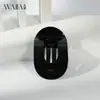 Pinza para el pelo de acetato de alta gama de lujo Wjia para mujer con diseño de hebilla redonda, Pasador flexible, Accesorio para el pelo, Pinza de tiburón