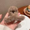 Lindo Pinza de Peluche Imitación Conejo Estilo Nuevo Otoño e Invierno Pinza de Tiburón en la Parte Posterior de la Cabeza Pinza para el Cabello Pinza para el Cabello Semi-Recogido Tocado