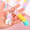 Chaveiro de coelho espacial no atacado, decoração de boneco tridimensional, fivela pendente, pequeno presente, pingente de mochila, pingente de carro, chaveiro